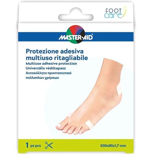 Master Aid Multiuse Adhesive Protection Αυτοκόλλητο Προστατευτικό Ποδιών Πολλαπλών Χρήσεων 500x95x1.7mm 1 Τεμάχιο